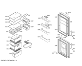Схема №1 3KFP7660 с изображением Дверь для холодильной камеры Bosch 00244374