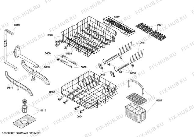 Схема №2 CG640J5 с изображением Краткая инструкция для посудомойки Bosch 00542128