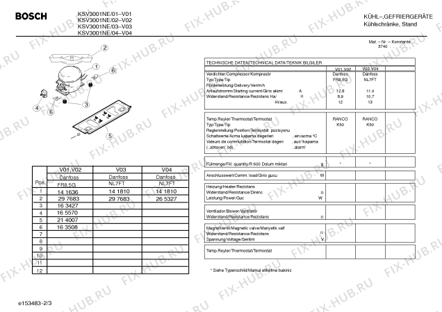 Схема №1 KSG3200IE с изображением Крепеж для холодильной камеры Bosch 00165553