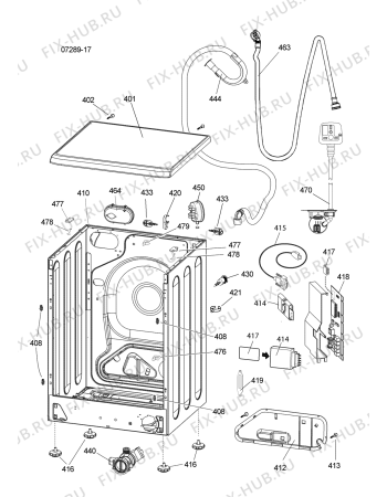 Схема №1 AVXXL120FR (F037722) с изображением Пластинка для стиральной машины Indesit C00267588