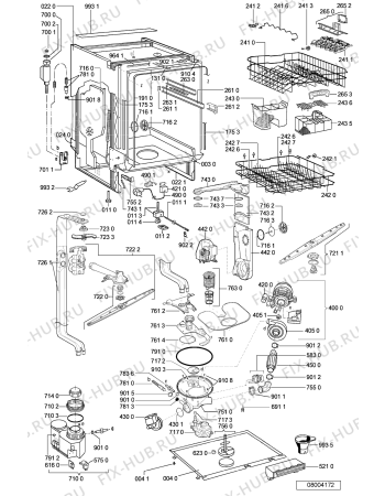 Схема №1 ADG 8984 IX -n.prod. с изображением Панель для посудомоечной машины Whirlpool 481245372914