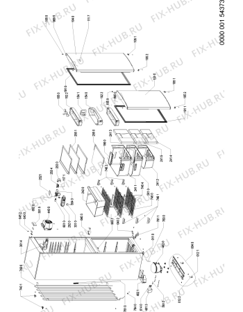 Схема №1 KG PLATINUM 32 WS с изображением Контейнер для холодильной камеры Whirlpool 481241870064