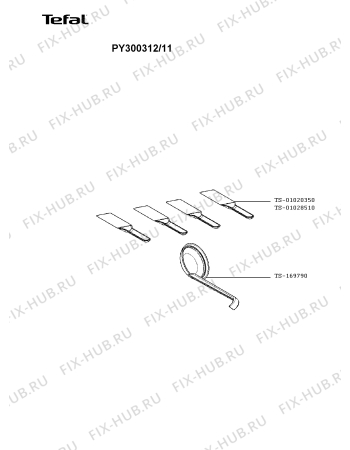 Взрыв-схема гриля Tefal PY300312/11 - Схема узла FP004148.7P2