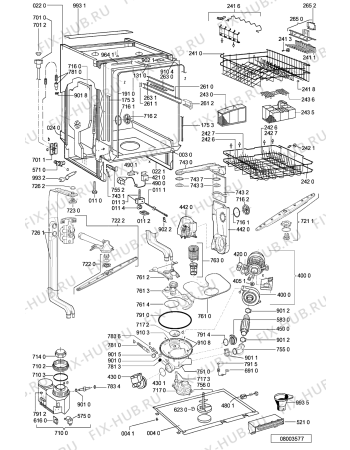 Схема №1 ADG 8557 NBM с изображением Обшивка для электропосудомоечной машины Whirlpool 481245372424
