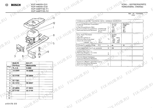 Схема №1 KUF1440 с изображением Внутренняя дверь для холодильника Bosch 00204348