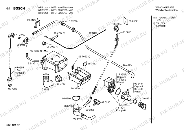 Схема №1 WFB1205IE BOSCH WFB 1205 с изображением Панель управления для стиралки Bosch 00352786