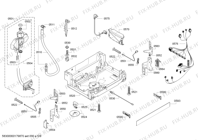 Схема №2 SMU69U85AU made in Germany с изображением Передняя панель для посудомойки Bosch 00797121