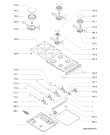 Схема №1 AKL704/WH с изображением Клавиша для духового шкафа Whirlpool 481941129254