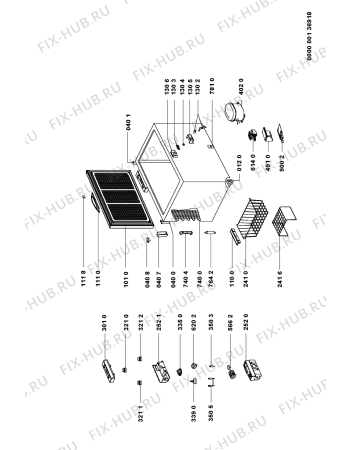 Схема №1 AFG 621-B с изображением Электрокомпрессор для холодильника Whirlpool 481236038964