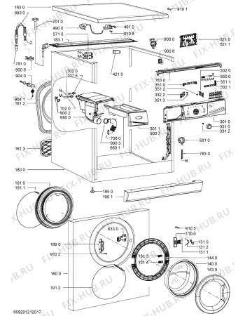 Схема №1 DALLAS 1400 с изображением Микромодуль для стиралки Whirlpool 481010442797