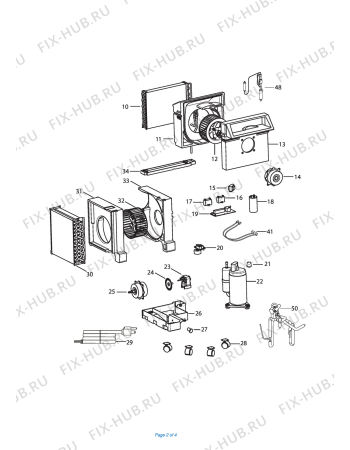 Схема №1 PAC A 130 HPEL с изображением Обшивка для кондиционера DELONGHI TL2403