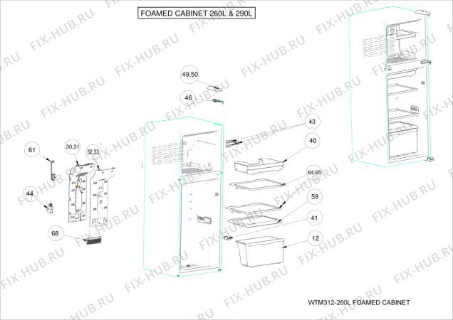 Схема №3 WTM 330 SS с изображением Фитинг для холодильника Whirlpool 482000094684