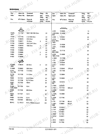 Схема №1 FM3289 с изображением Сервисная инструкция для телевизора Siemens 00535096