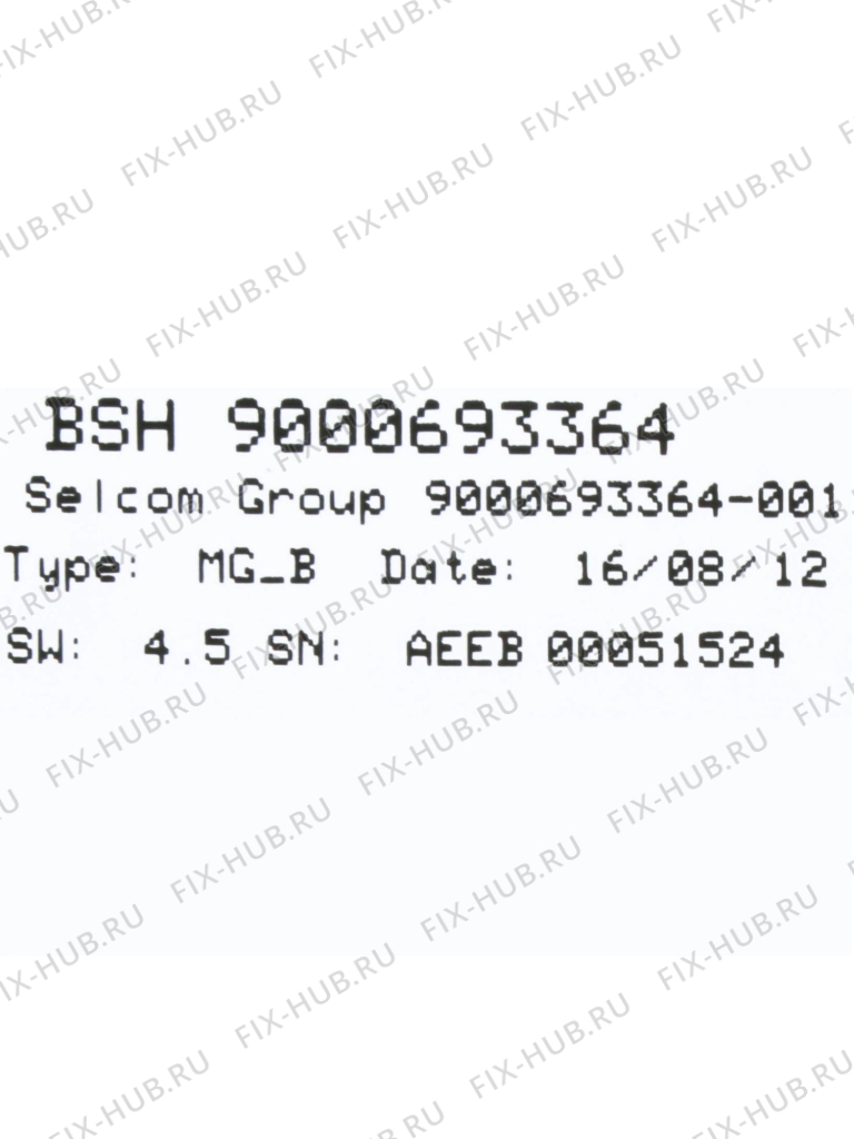Большое фото - Модуль управления для электропосудомоечной машины Bosch 00797515 в гипермаркете Fix-Hub