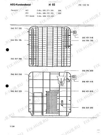 Взрыв-схема посудомоечной машины Aeg ELECTRONIC 251 CARAT - Схема узла Section10