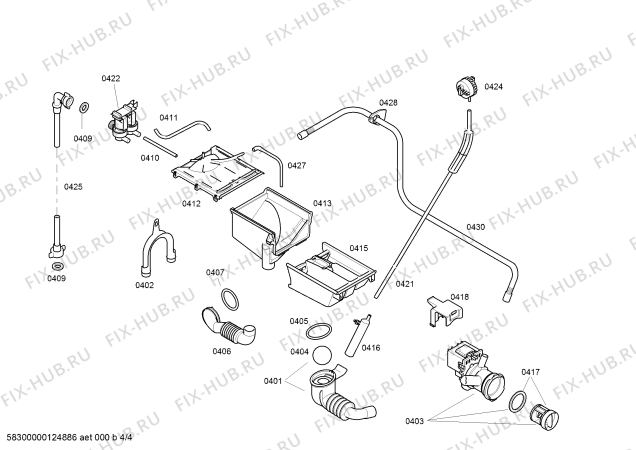 Схема №2 WS10F260PL F10.26 с изображением Крышка для стиралки Siemens 00477534