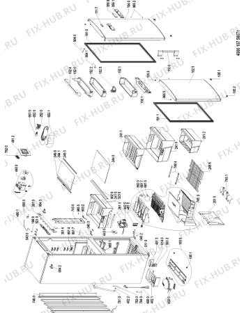 Схема №1 KGE 3382 A2+ FRESH W с изображением Дверь для холодильника Whirlpool 481010450498