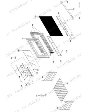 Взрыв-схема плиты (духовки) Zanussi ZX9650 - Схема узла Section 2