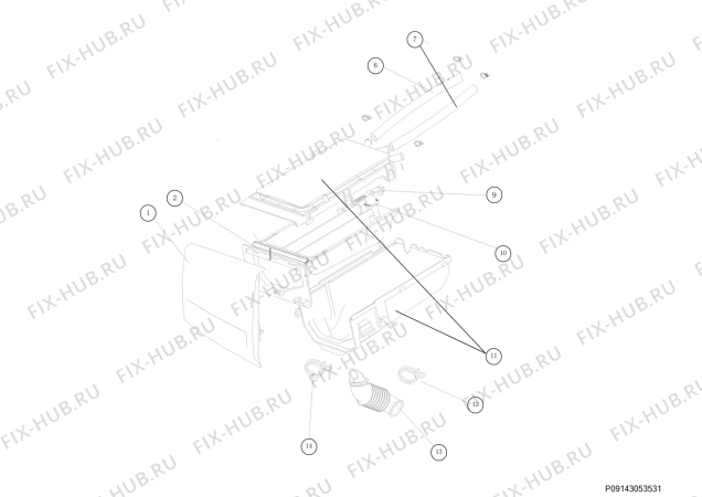 Взрыв-схема стиральной машины Zanussi ZWG1100M - Схема узла Hydraulic System 272