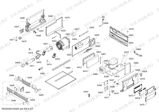 Схема №1 T24ID800RP с изображением Дверь для холодильника Bosch 00713641