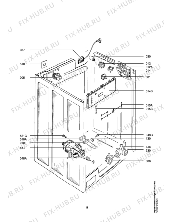 Взрыв-схема стиральной машины Aeg LAV7200 - Схема узла Electrical equipment 268