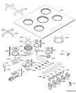 Схема №1 HG755420UM с изображением Поверхность для электропечи Aeg 3578732012