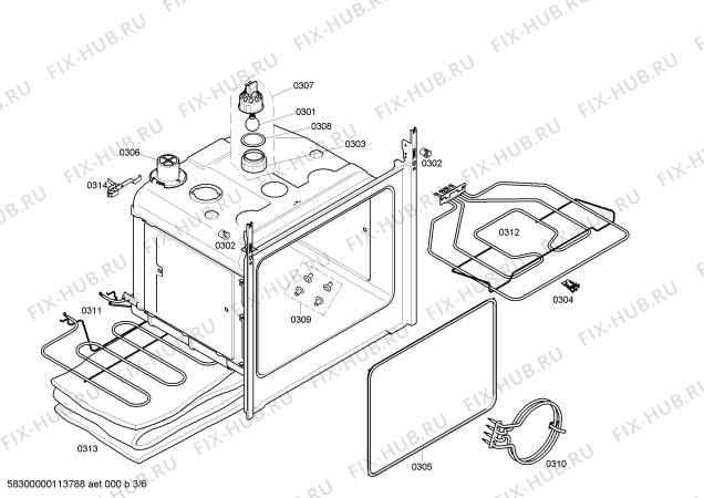 Схема №1 HEN700520 с изображением Панель управления для духового шкафа Bosch 00660043