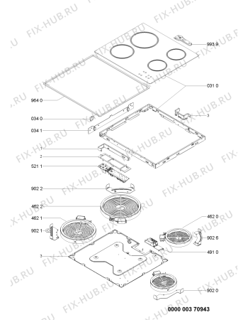 Схема №1 AKT809NE (F091964) с изображением Наставление для электропечи Indesit C00368951