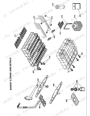 Схема №2 DC26N (F033567) с изображением Мини-ручка для посудомойки Indesit C00211127