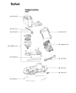 Схема №1 FE900138/701 с изображением Корпусная деталь для электрокомбайна Tefal MS-8080017290
