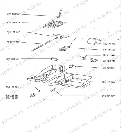 Взрыв-схема холодильника Aeg A2732-4GS - Схема узла Electrical equipment 268