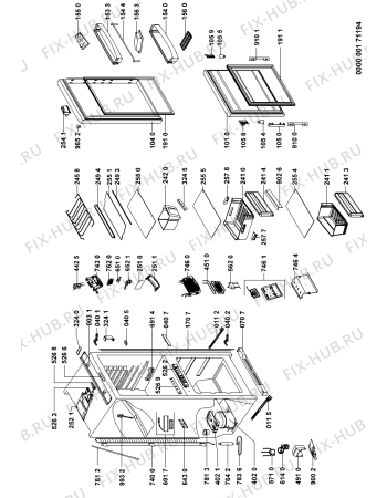 Схема №1 KRCB 6010 с изображением Крышечка для холодильника Whirlpool 481246228943
