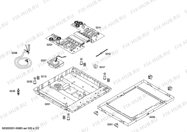 Взрыв-схема плиты (духовки) Siemens EH645QA11E SE.4I.60.SQ.X.X.BAS - Simplify - Схема узла 02