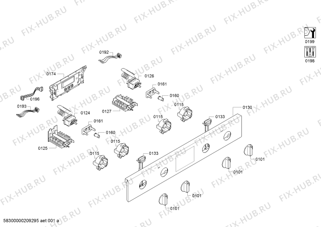 Схема №1 U1DCC1BN0B с изображением Переключатель режимов для электропечи Bosch 12022313