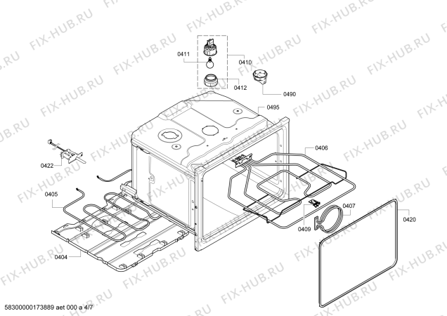 Схема №2 B95H72N3MK с изображением Панель управления для духового шкафа Bosch 00744687