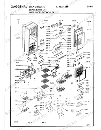 Схема №1 IK492035 с изображением Поднос для холодильной камеры Bosch 00294681