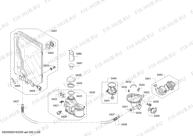 Схема №2 SPV53M80EU SilencePlus с изображением Силовой модуль запрограммированный для посудомойки Bosch 12017127