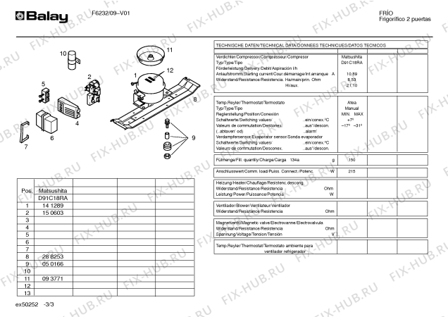 Схема №2 F6232 с изображением Дверь морозильной камеры для холодильника Bosch 00213186