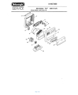 Схема №1 HBM02 с изображением Корпусная деталь для обогревателя (вентилятора) DELONGHI 536155