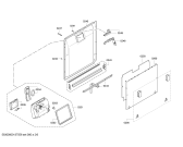 Схема №2 SMVATE01NL с изображением Передняя панель для посудомоечной машины Bosch 00673346