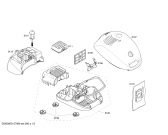 Схема №1 VS6PT2022 PROFILO parquet hepa 2000W с изображением Крышка для пылесоса Bosch 00664979