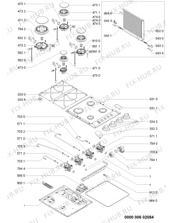 Схема №1 AKL710WH (F091789) с изображением Наставление для духового шкафа Indesit C00359010