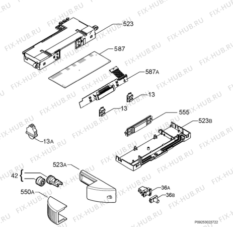 Взрыв-схема холодильника Electrolux ENB34405W - Схема узла Diffusor