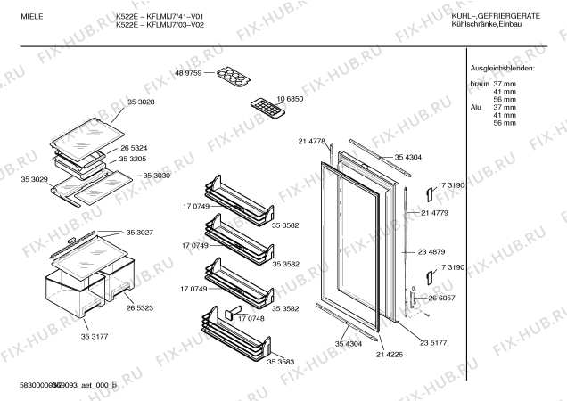 Схема №2 KF16L440 с изображением Дверь для холодильника Siemens 00214811