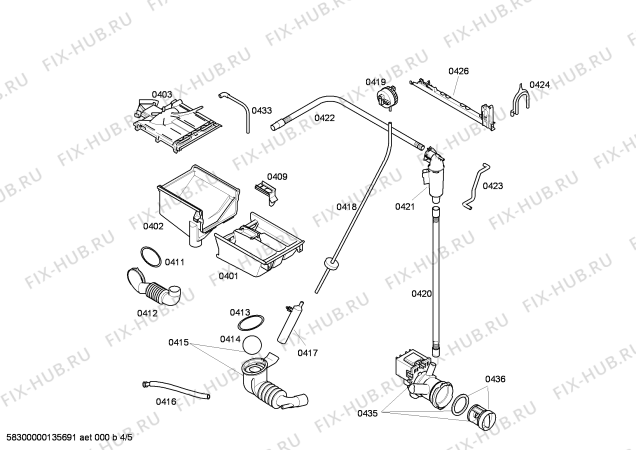Взрыв-схема стиральной машины Siemens WM14E442BY E 14.44 - Схема узла 04