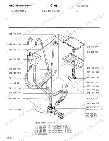 Взрыв-схема стиральной машины Aeg LAV1034 W - Схема узла Section5