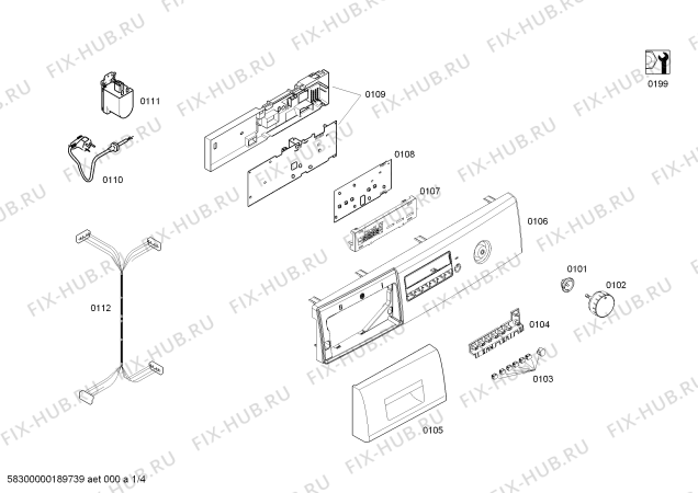 Схема №1 WAE242681W Maxx 7kg с изображением Ручка выбора программ для стиралки Bosch 00632833