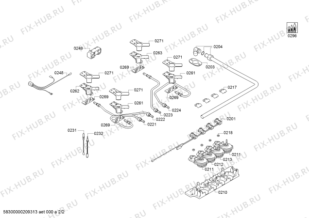 Взрыв-схема плиты (духовки) Siemens ER6A6PB70S PG 60F 4G SIEMENS SV - Схема узла 02