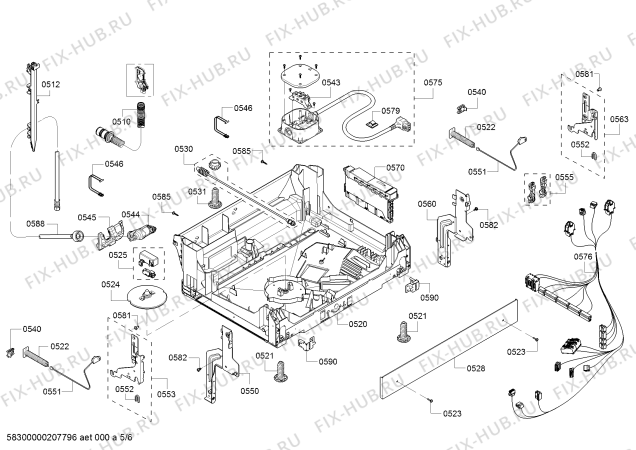 Схема №1 63012933313 Kenmore с изображением Изоляция для посудомойки Bosch 00747056