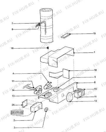 Взрыв-схема холодильника Electrolux RM4266 - Схема узла Electrical equipment